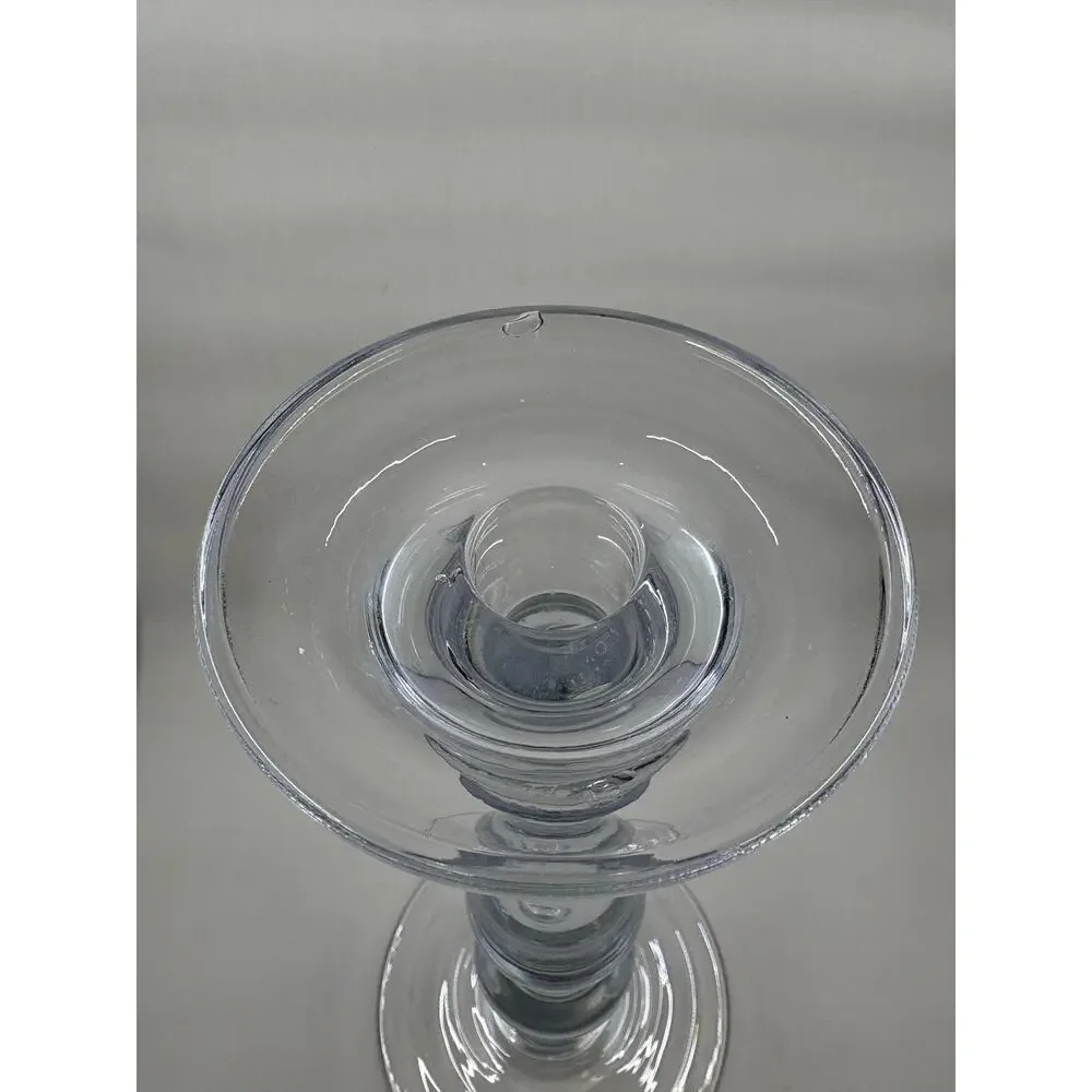 Set of 2 Pottery Barn Glass Candle Stick Holder